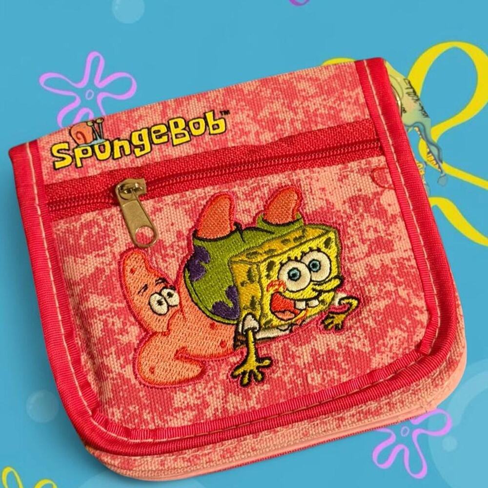 Pink spongebob squarepants crossbody pursewallet